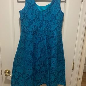 Blue Calvin Klein dress